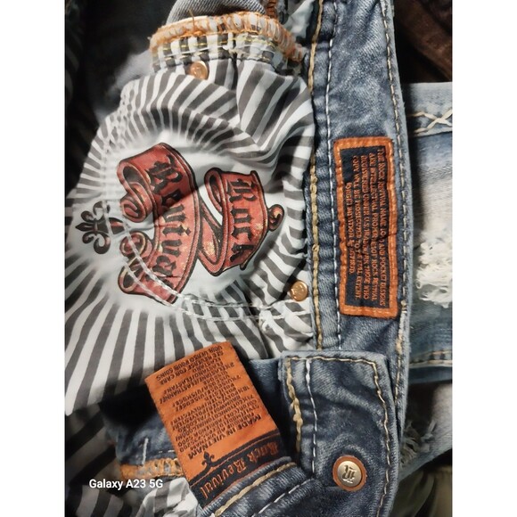 Rock Revival Abrienda Skinny Size 27 Distressed - Picture 9 of 10